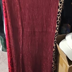 Red and Leopard Print Scarf Wrap